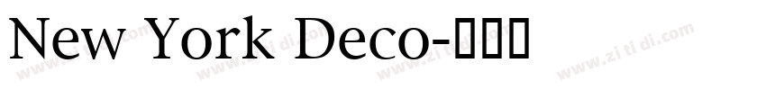 New York Deco字体转换